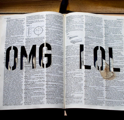 Sculpture: OMG LOL by Michael Mandiberg / Eyebeam Art + Technology Center Open Studios: Fall 2009