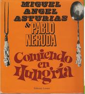 Bookcover “Comiendo en Hungría” (“Sentimental Journey Around the Hungarian Cuisine”, 1969) from the presentation by P. Sánchez