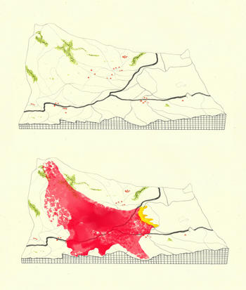 Zwei Bergsturzmodelle – Illustration von Josua Josua / © EXC2020