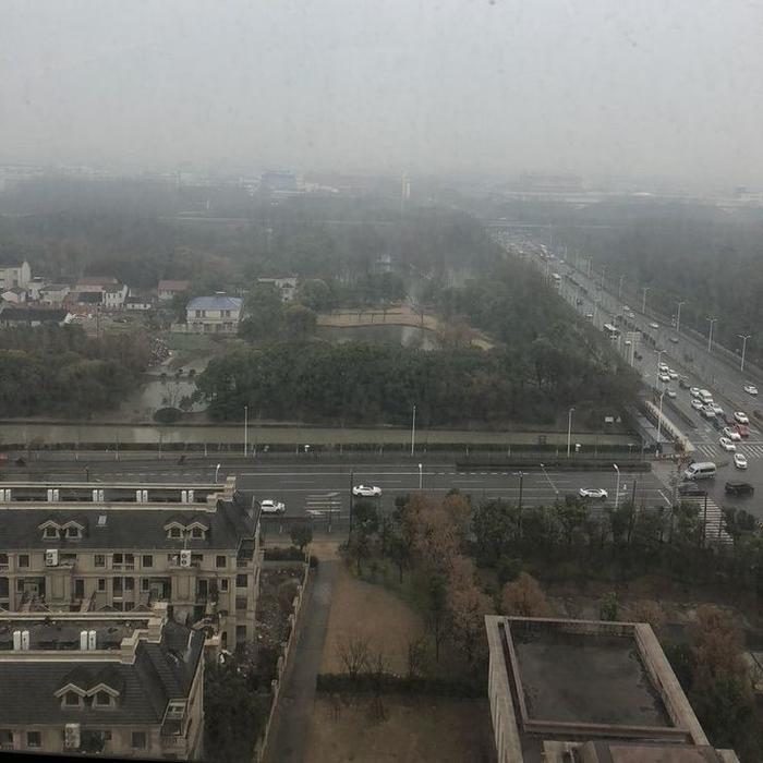 View from Eugene Ostashevsky's window in Shanghai