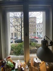"View from my kitchen window, where I do most of my writing." (Thom Sliwowski, Fellow in Research Area 3: "Future Perfect", April – September 2021)