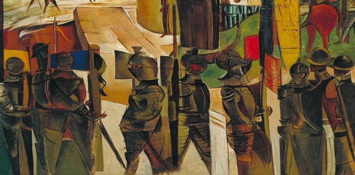 The Surrender of Barcelona by Wyndham Lewis
