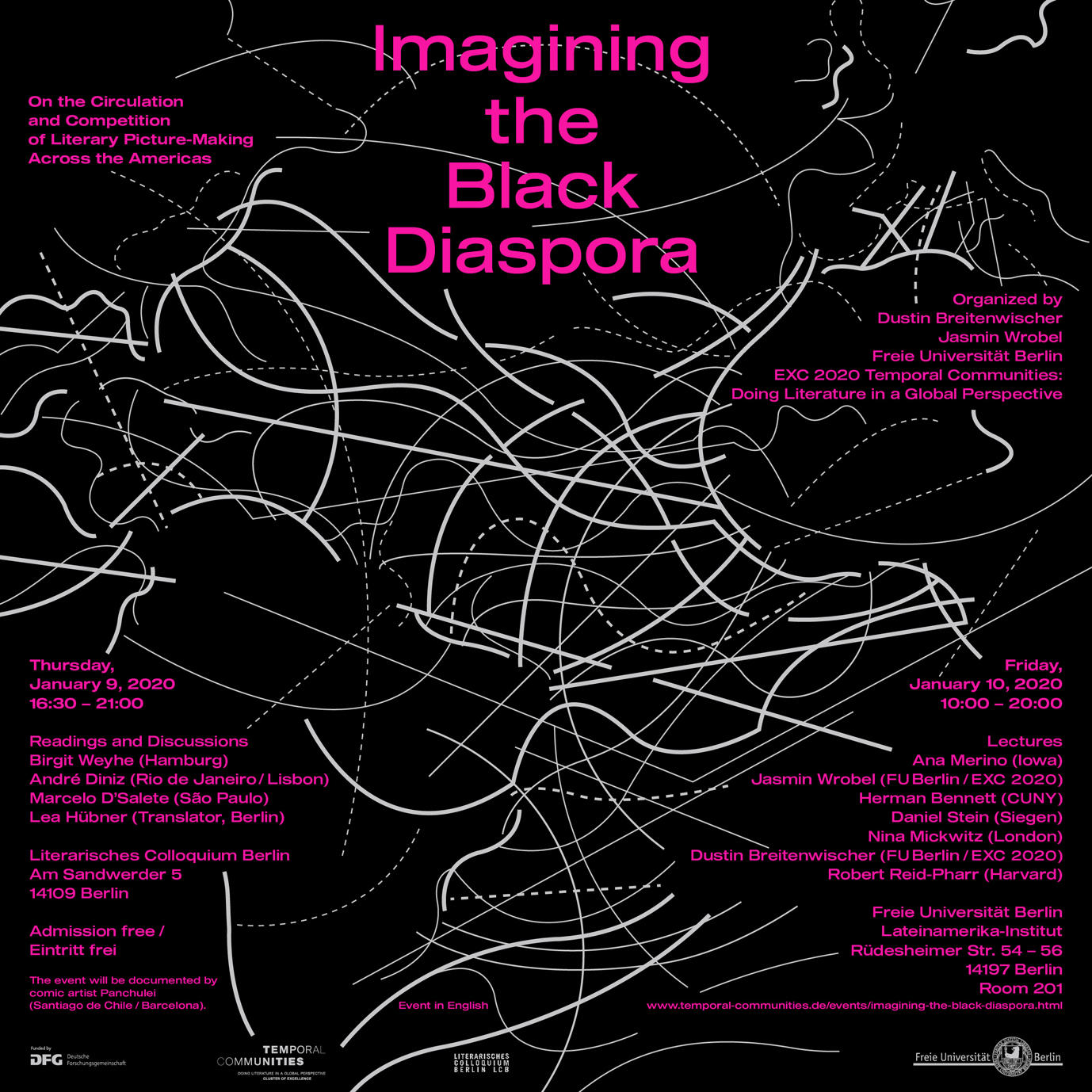 Poster for "Imagining the Black Diaspora: On the Circulation and Competition of Literary Picture-Making across the Americas"