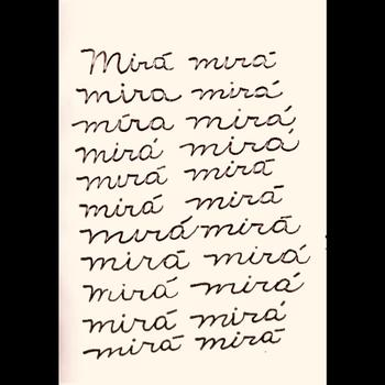 Mirtha Dermisache, page from 'Sin título (theatre script, Entonces)' (1971).