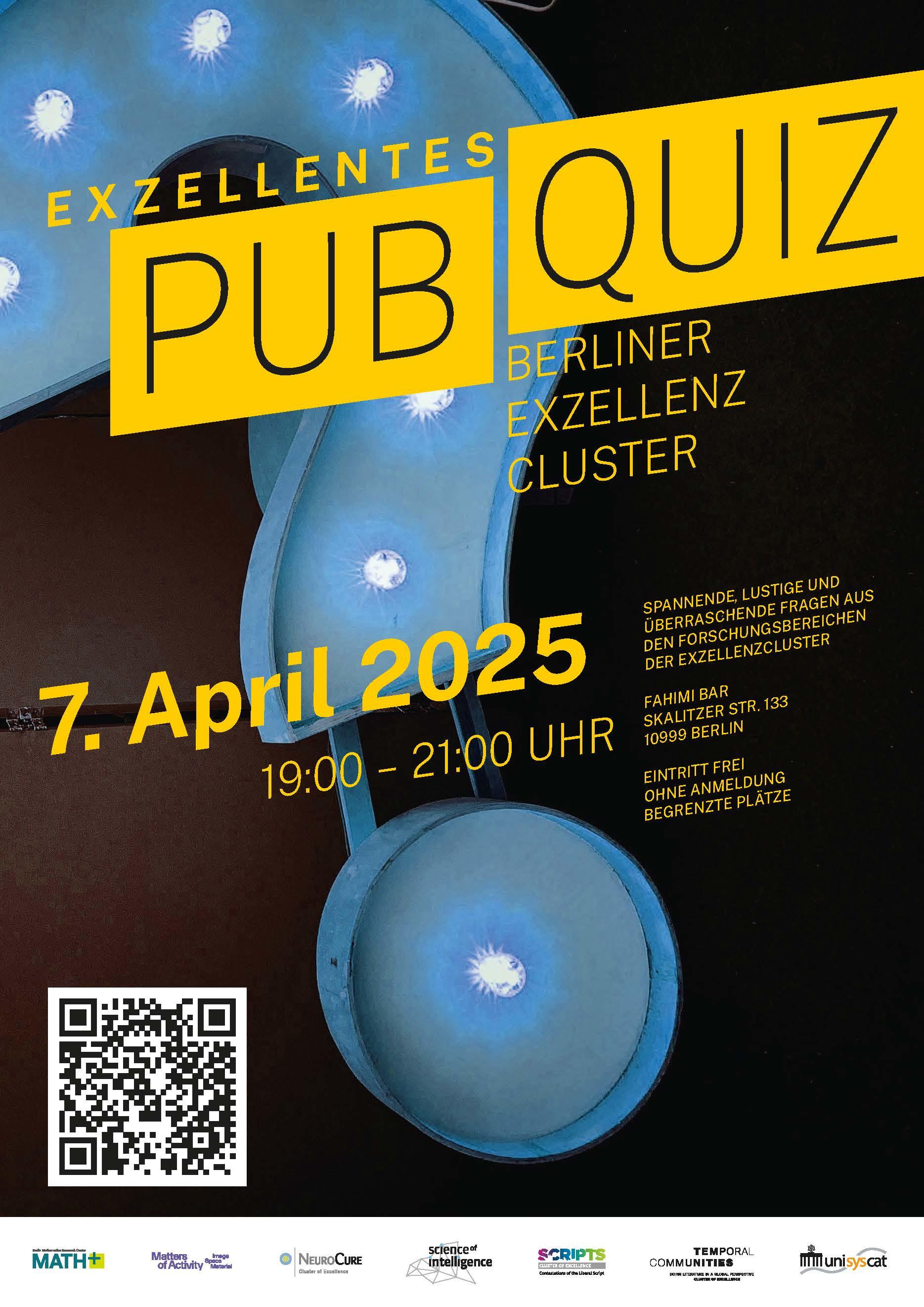 Banner zum Pub Quiz am 07. April 2025