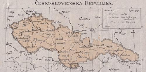 Czech Republic map 1919