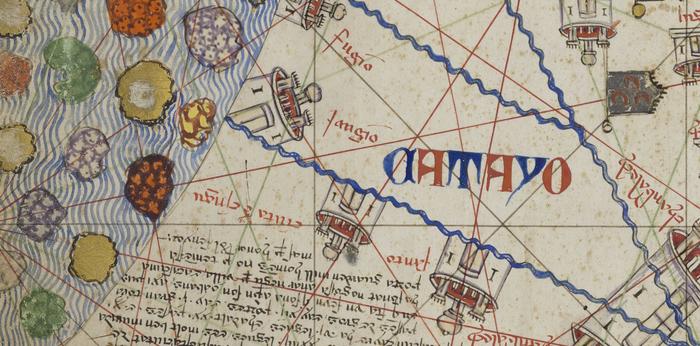 Abraham Cresques: "Atlas Catalan" (Atlas de cartes marines), 1370-1380, Paris, Bibliothèque Nationale de France, Ms. Espagnol 30.,