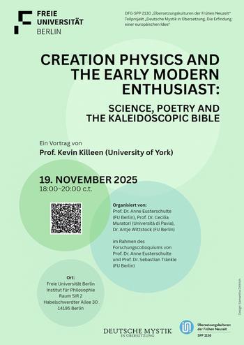 Poster | Lecture by Kevin Killeen