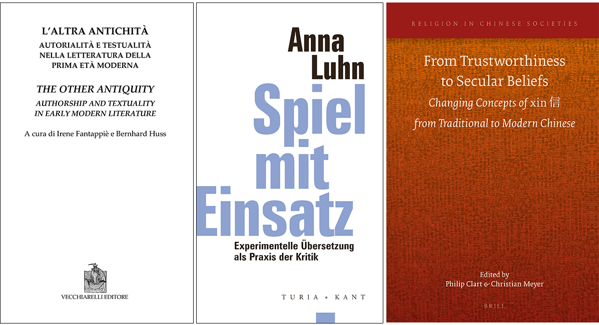 Book covers © Vecchiarelli Editore, Turia + Kant, Brill