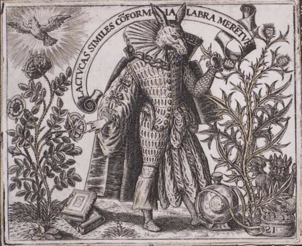 Theodor de Bry, Emblemata nobilitati et vulgo scitu digna, Frankfurt a. M.: de Bry, 1592, o.p., Ausschnitt