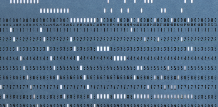 Blue Punch Card