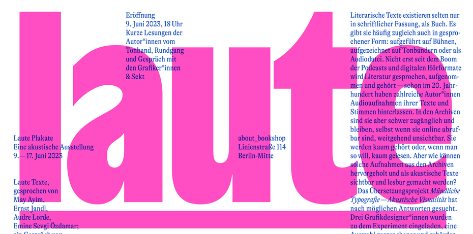 Slide "Laute Plakate"