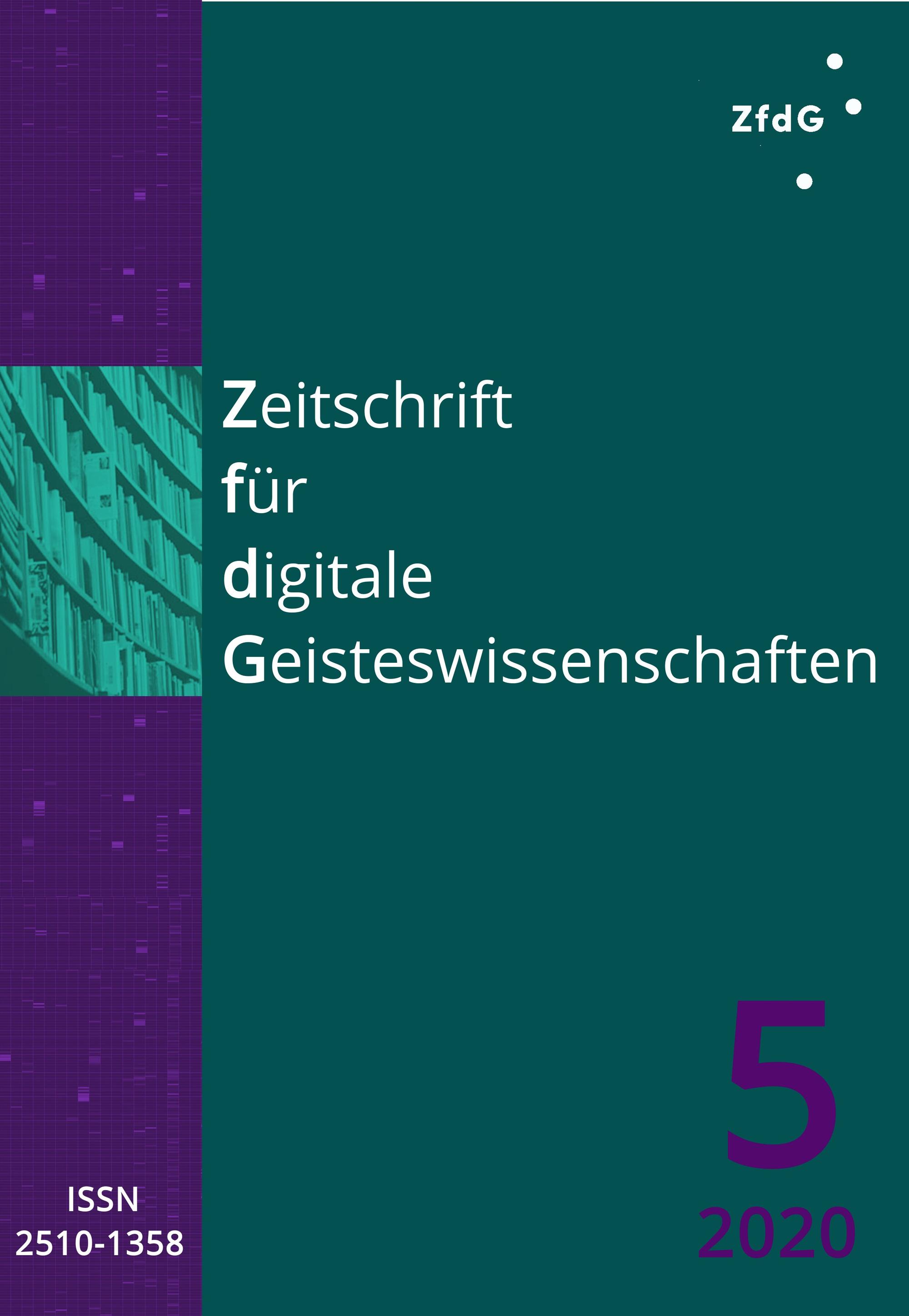 Journal cover © Zeitschrift für digitale Geisteswissenschaften