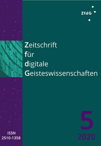 Journal cover © Zeitschrift für digitale Geisteswissenschaften