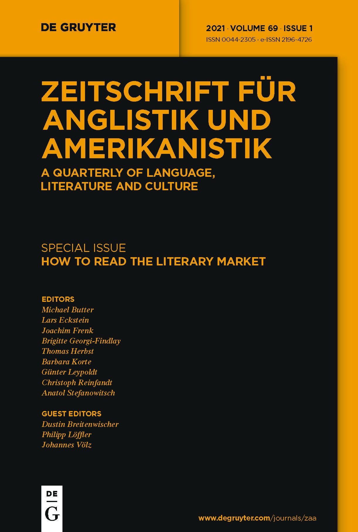 Journal cover © De Gruyter