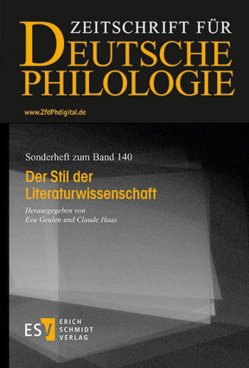 Journal cover © Erich Schmidt Verlag