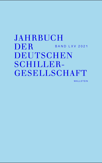 Journal cover © Wallstein