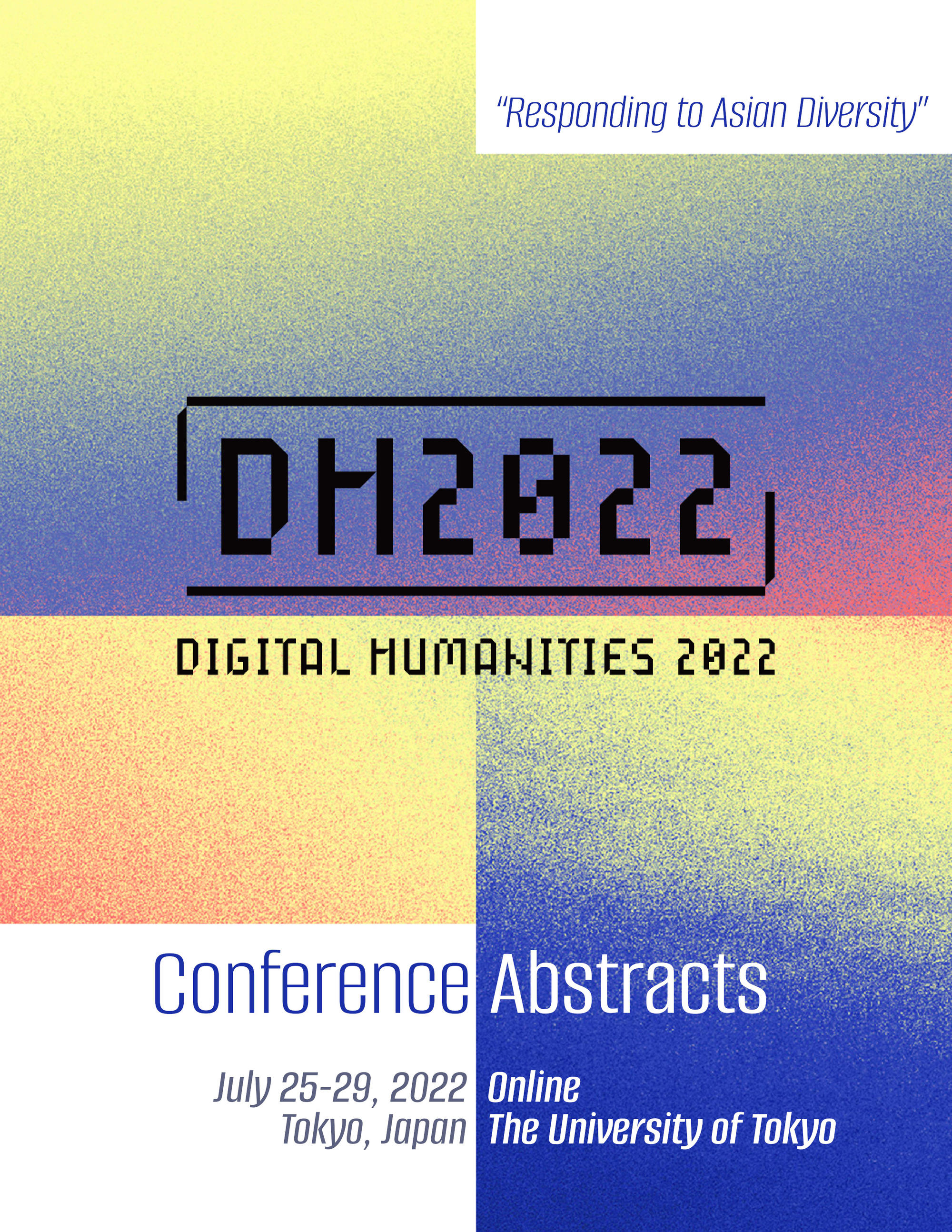Book cover © Alliance of Digital Humanities Organizations