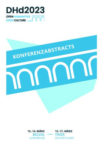 Book cover © Verband Digital Humanities im deutschsprachigen Raum