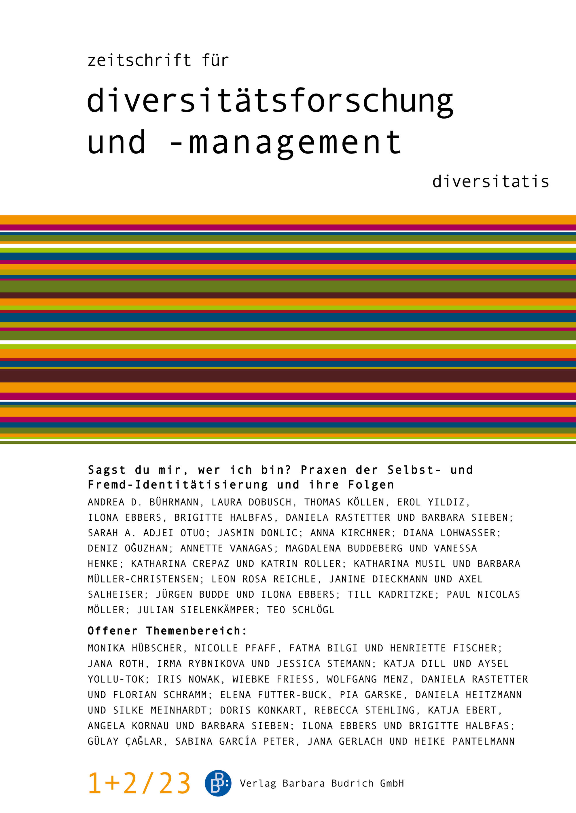 Book cover © Barbara Budrich Verlag