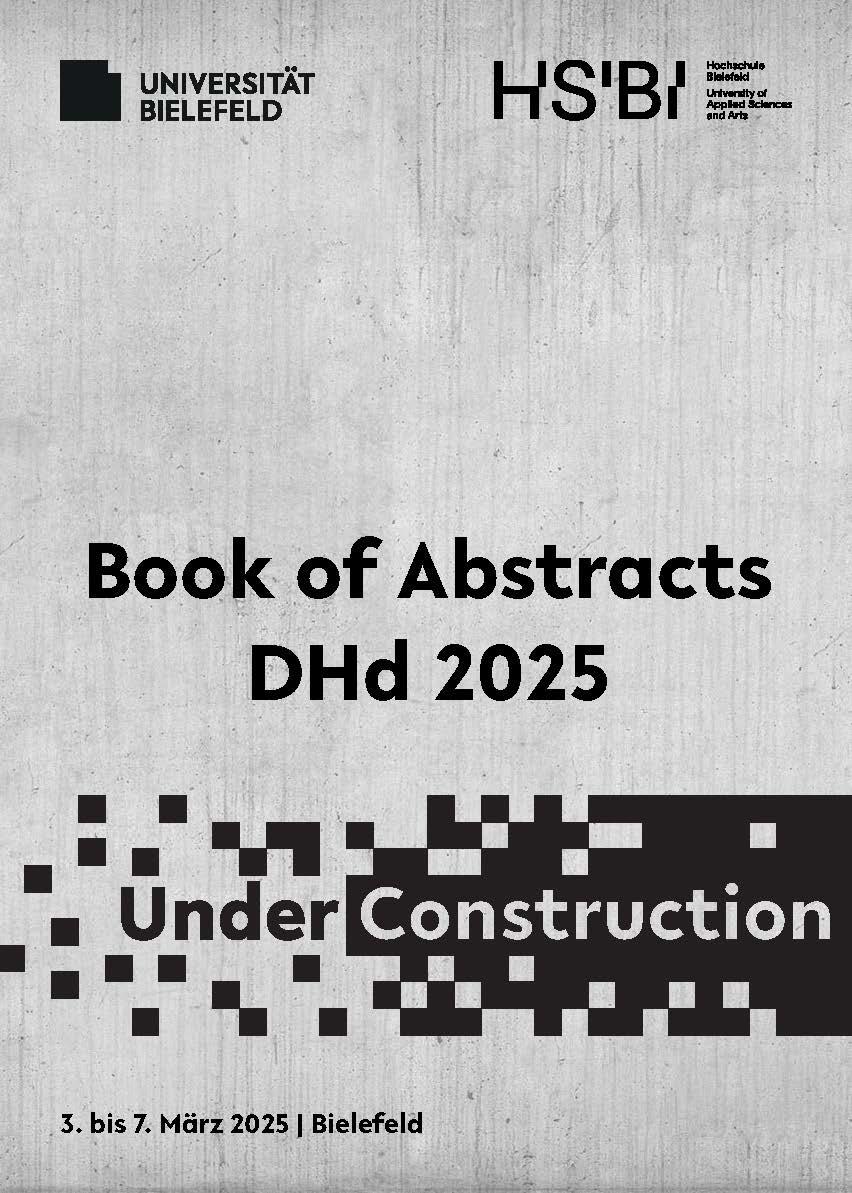 Book cover © Verband Digital Humanities im deutschsprachigen Raum