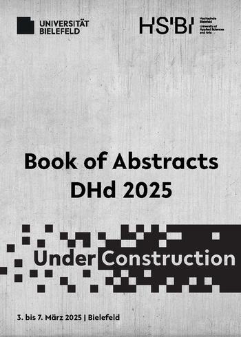 Book cover © Verband Digital Humanities im deutschsprachigen Raum